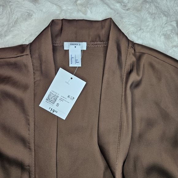 Silky Brown Robe - Picture 8 of 10